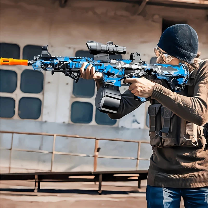 M416 Gun Toy Outdoor Electric Blaster Shooting Sport Gel Bullet Shoot Summer Water Ball Toys For Interactive Parent Child Game Econic Blanks